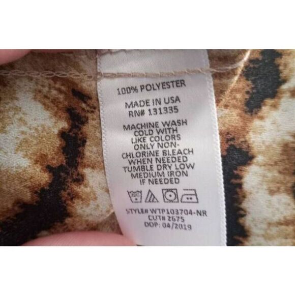 SOCIALITE ORANGE & BLACK TIGER PRINT CAMI SZ XL ADJUSTABLE STRAPS EUC. - Picture 6 of 6